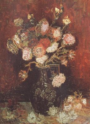 Vincent Van Gogh Vase wtih Asters and Phlox (nn04) oil painting picture